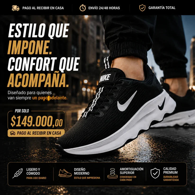 🔥 Nike Motiva Premium | Máximo Confort